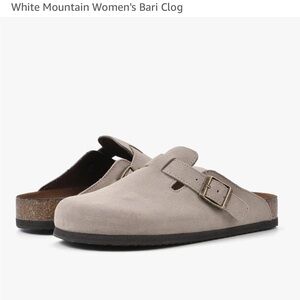 White Mountain Bari Clog Taupe/Suede